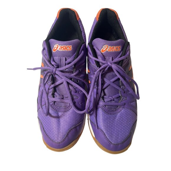 ASICS Gel Upcourt Purple and Orange Running Shoes Womens Size 9 - Picture 1 of 8